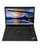Pre-owned Lenovo ThinkPad T490s Laptop in Black with Intel Core i5-8265U 1.80GHz Processor, 8GB RAM,