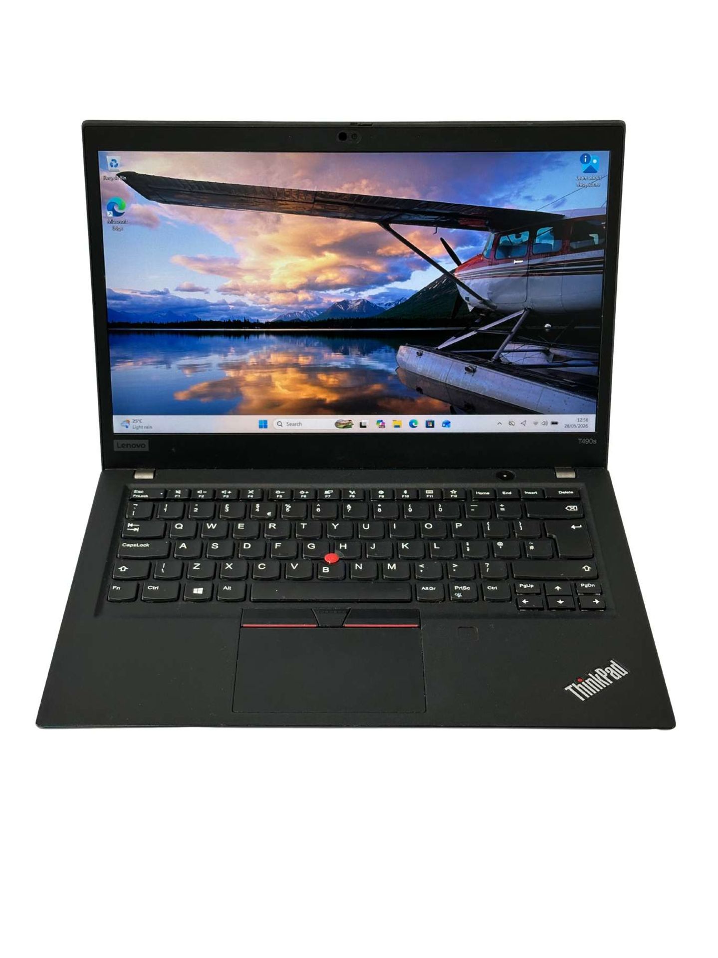 Pre-owned Lenovo ThinkPad T490s Laptop in Black with Intel Core i5-8265U 1.80GHz Processor, 8GB RAM,