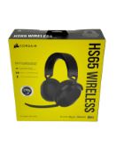 As new Corsair HS65 Wireless Gaming Headset in Black (EAN: 840006676485 S/N: A7POB45130148W) (Box se