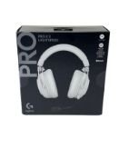 As new Logitech Pro X 2 Lightspeed Wireless Gaming Headset in White (S/N: 2538MH80JSR9 EAN: 50992061