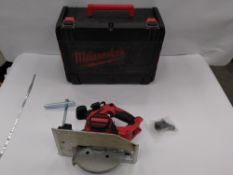 Preowned Milwaukee M18 BLCS66-0 18v brushless 190mm deep cut circular saw 66mm depth. Body only.