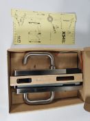 An as new Salto XS4 one mifare U-lever handle. for 45-60mm doors, stainless steel (REF: EM750U00IMB4
