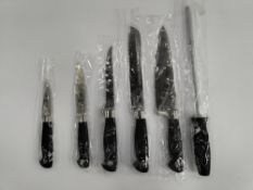 As new Mercer Culinary Genesis 6-Piece Forged Knife Roll Set (M21800) (over 18s only).