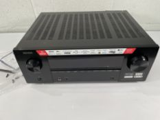 A Denon AVC-X3800H 9.4 Channel AV Amplifier (no power cables, sold as seen).