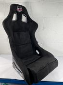 An as new NRG Prisma Bucket Seat FRP-302BK-PRISMA, black, large.
