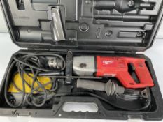 A pre-owned Milwaukee DD2-160XE 2-Speed Dry Diamond Drill.