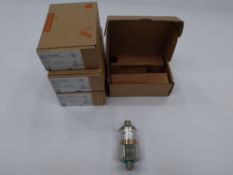 Four as new IFM PA3528 pressure transmitter sensors 0-250 mbar output 4-20mA G1/4 conn.