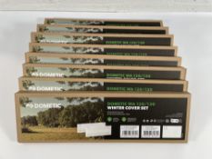 Eight boxed as new Dometic Winter Cover Sets WA 120/130, white.