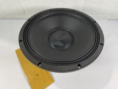 A Beyma 15LEX1600Fe Subwoofer (centre needs pulling out).