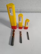Thirty one Sandvik coromant drill bits.