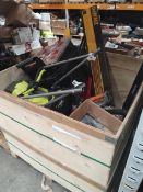 An Assortment of tools, hardware and related (stillage not included).