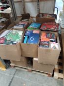 Assorted books to include fiction/non-fiction, reference and cooking (hard and soft cover).