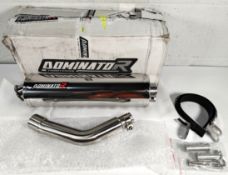 A Dominator exhaust system possible fitment for Vespa GTS 125 2007 - 2012 ST 48mm + db killer and so