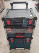 An as new Bosch Pro L-BOXX contractor 3-piece set (REF: BOSCH-1600A037DY).