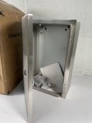 A boxed as new RS PRO 304 Stainless Steel Wall Box, IP66, 360 x 240 x 150mm.