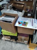 A pallet of assorted stationery and related.