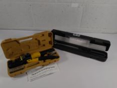 An Awang 3/8'' torque wrench 20-140nm and Tqoqt hydraulic crimping tool.