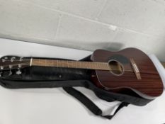 A pre-owned Fender FSR CD-60 MAH Acoustic Guitar with bag.