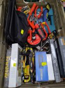 A quantity of pre-owned and new hand tools to include Wiha, Halfords advanced, rbauer (one crate).