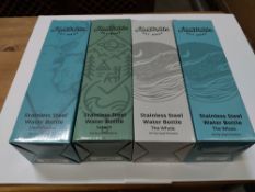 Approx. two-hundred and sixty-five as new Illustrate boxed 600ml stainless steel water bottles with