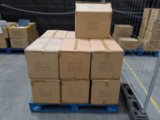 One hundred and fifty-six as new Illustrate hanging plant pots. Pebble grey colour. Boxed. 13 cases