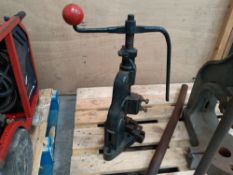 Preowned Sweeney and Blocksidge cast iron flywheel.