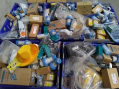 Fifteen crates of assorted commercial, industrial and more. *Crates not included.