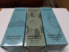 Approx. two-hundred and sixty four as new Illustrate boxed 600ml stainless steel water bottles with
