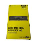 As new Corsair Vengeance 32GB (2 x 16GB) 6000MHz CL30 DDR5 Desktop Memory Kit (P/N: CMK32GX5M2B6000Z