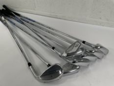 A set of as new Callaway Elyte X Golf Irons, RH, 5-PW (6 irons), True Temper Vectoe S-Flex Shaft + O