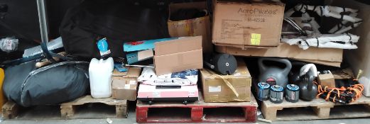 A quantity of assorted sport and related items.