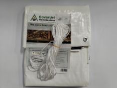 Fifteen as new Coverup! Tarpaulins, 3x3m, 120g/m².