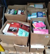 A pallet of assorted books to include fiction, non-fiction, reference and related.