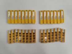 Thirty as new packs of Kennametal ANSI/ISO Turning Insert TC (TCMT16T312LF), 5 insets per pack.