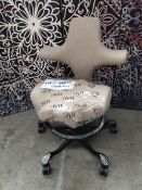As new HÅG Capisco chair in tweed 8106.