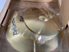 An as new Paiste 101 Brass Universal Cymbal Set, 14, 16, 20 (N77008782).