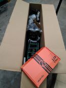A boxed as new Cyrusher Nova step-through electric bike in green.