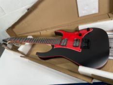 An as new Ibanez GRG131DX-BKF Black Flat Electric Guitar.