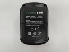 Six as new Green Cell lithium battery, PT246, 24V, 3000mAh. (Replace: DW0240),