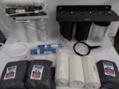 As new Vyair RO-200 4 stage pumped reverse osmosis system 200gpd, plus Prowater 10