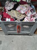 Assorted pre-owned clothing and related (stillage not included).