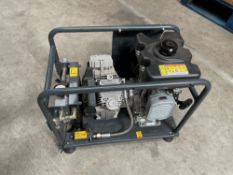 A pre-owned Last Mile Petrol Blown Fibre Air Compressor LM7010 (sold as seen).