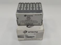 Six as new Arteche Time Delay Relays, 110v DC, (RJ8SY).