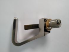 A Bodo waerfall faucet with hot and cold tap mixer.