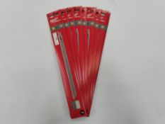 Nine Milwaukee Sawzall Saw Blades, 300mm, (48-00-1084). 1 per pack.