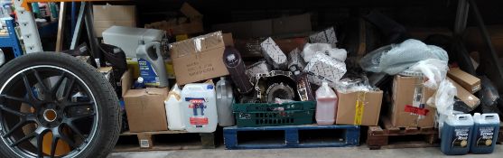 A quantity of assorted auto parts/accessories and related.