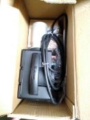 Preowned Herz compact freestanding hot air blower 5102581. 230VAC 50-60Hz 3,7kW. EU adaptor required