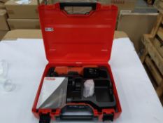 As new Hilti SMT 6-22 cordless oscillating multi-tool in case. Battery and charger not included.