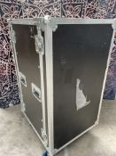 A pre-owned Rhino wheeled flight case, 100 x 67 x 59 cm approximately (not including wheels).