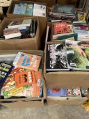 Assorted books.